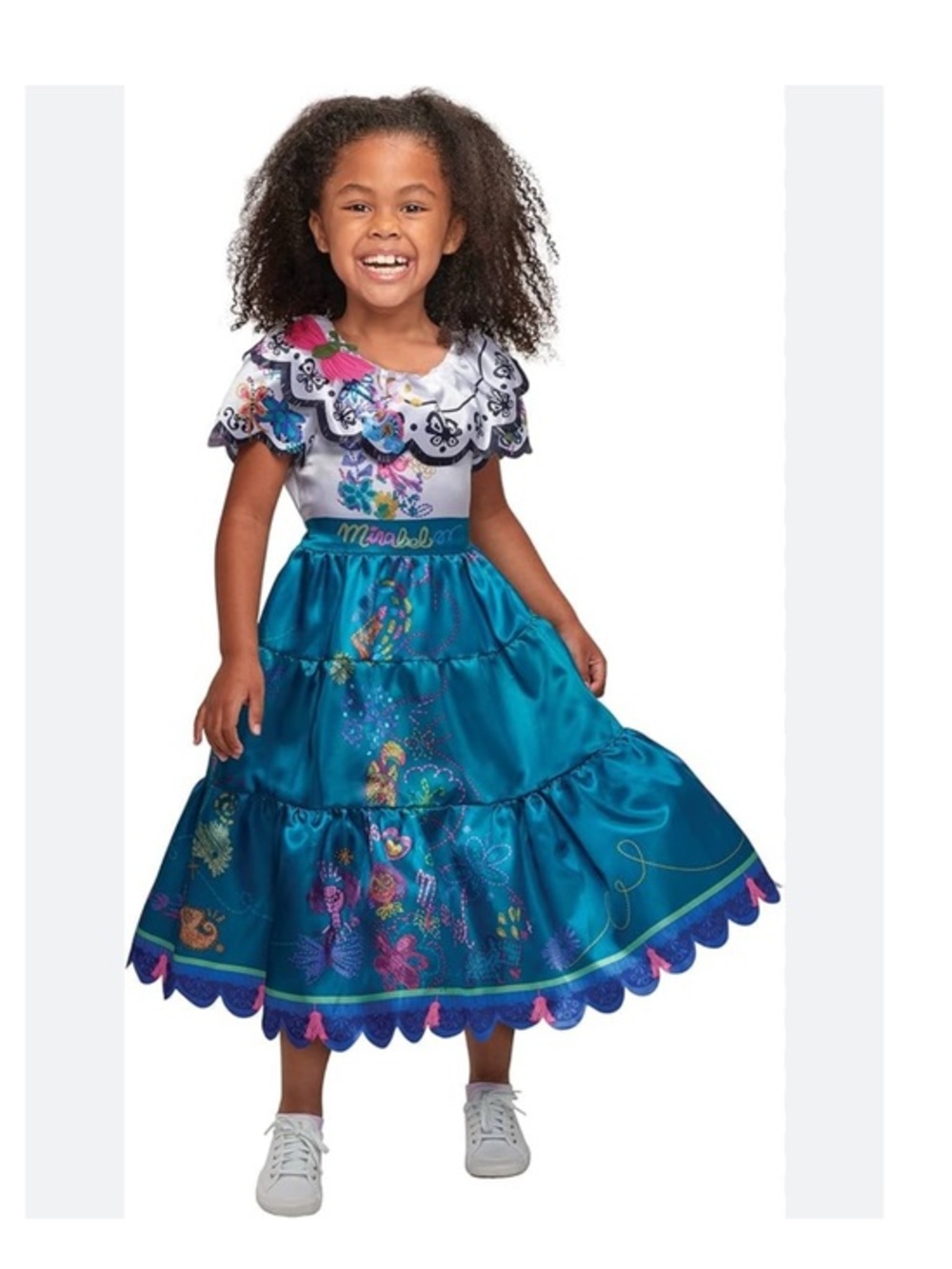 DISNEY Encanto Floral Tiered Mirabel Halloween Costume Dress size 4-6X